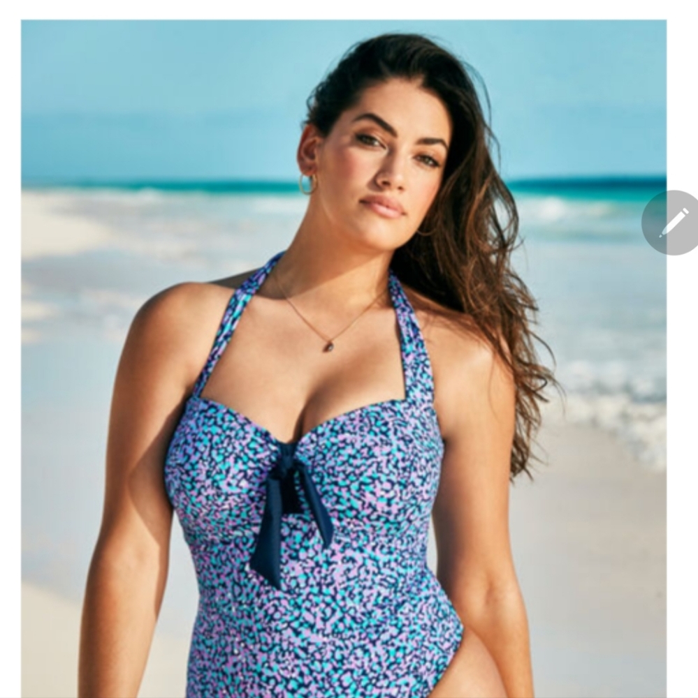 Shades of blue/purple Swim Suit - Swimsuits For All - size 24